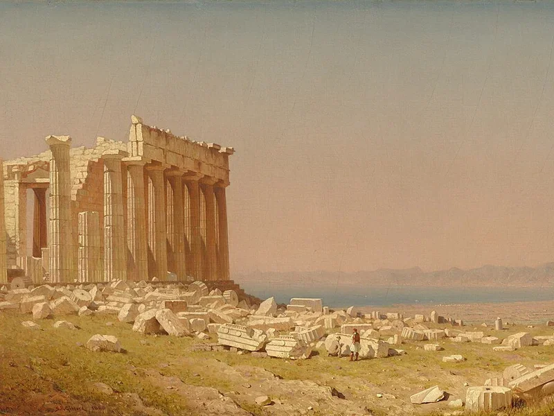 1823-Sanford Robinson Gifford - Rovine del Partenone, 1880 - National Gallery of Art, Washington DC
